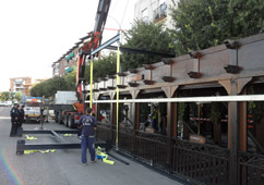 J. Rubio Desmontaje de terraza de restaurante